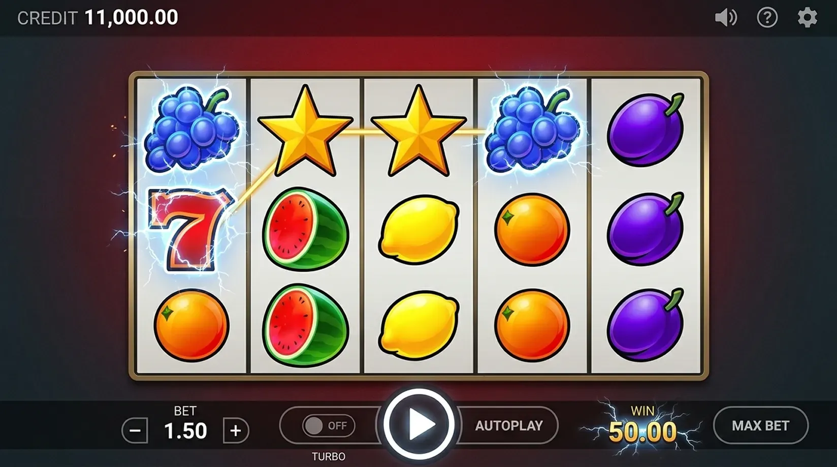 Blazing Wins 5 Lines Slot
